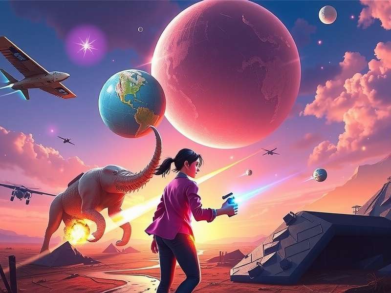 Virtual reality adventure game with immersive environments